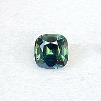 2.44 ct Cushion Green Natural Sapphire