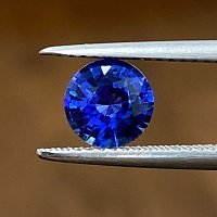 1.28 ct Round Blue Natural Sapphire
