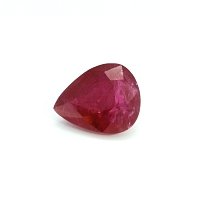 4.36 ct Pear Red Natural Ruby