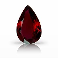 1.66 ct Pear Red Natural Ruby