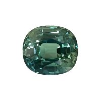 6.12 ct Cushion Green Natural Sapphire