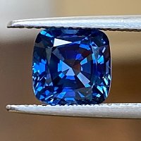 3.15 ct Cushion Blue Natural Sapphire