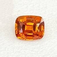 5.97 ct Cushion Orange Natural Sapphire