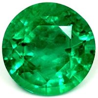 2.35 ct Round Green Natural Emerald
