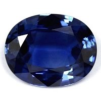 3.80 ct Oval Blue Natural Sapphire