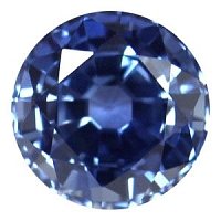 2.00 ct Round Blue Natural Sapphire