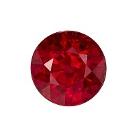 1.82 ct Round Red Natural Ruby