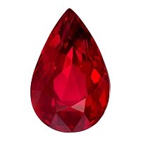 4.05 ct Pear Red Natural Ruby