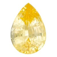 6.02 ct Pear Yellow Natural Sapphire