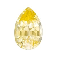 2.08 ct Pear Yellow Natural Sapphire
