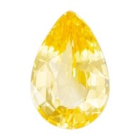 2.28 ct Pear Yellow Natural Sapphire