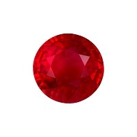 1.36 ct Round Red Natural Ruby