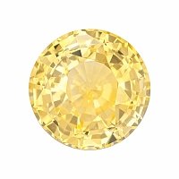 4.07 ct Round Yellow Natural Sapphire