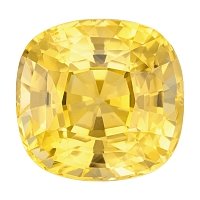 7.42 ct Cushion Yellow Natural Sapphire