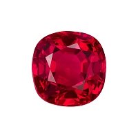 1.50 ct Cushion Red Natural Ruby