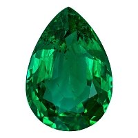 3.34 ct Pear Green Natural Emerald