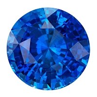 6.99 ct Round Blue Natural Sapphire