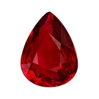 2.49 ct Pear Red Natural Ruby