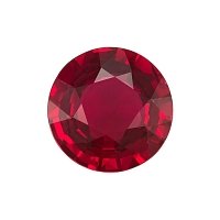 1.34 ct Round Red Natural Ruby