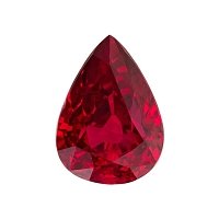 2.02 ct Pear Red Natural Ruby