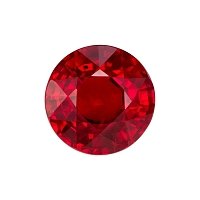 1.74 ct Round Red Natural Ruby