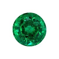 1.27 ct Round Green Natural Emerald