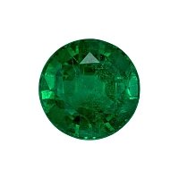 1.45 ct Round Green Natural Emerald