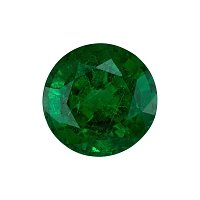 1.33 ct Round Green Natural Emerald