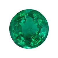 2.33 ct Round Green Natural Emerald