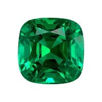 2.73 ct Cushion Green Natural Emerald