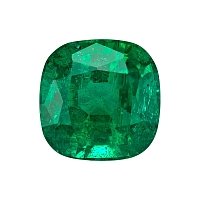 2.03 ct Cushion Green Natural Emerald