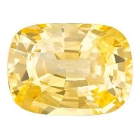 6.18 ct Cushion Yellow Natural Sapphire