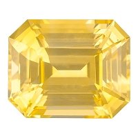 7.07 ct Emerald Yellow Natural Sapphire