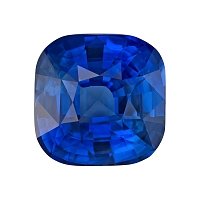 3.30 ct Cushion Blue Natural Sapphire