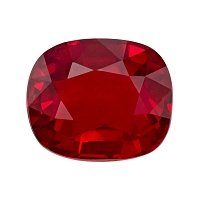3.65 ct Cushion Red Natural Ruby
