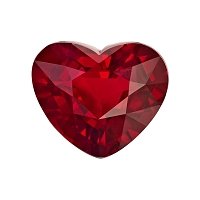 2.57 ct Heart Red Natural Ruby