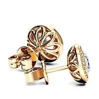 Sol Bezel Set Earrings