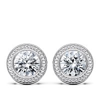 Sol Bezel Set Earrings