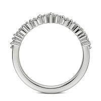 Cluster Wedding Ring with Marquise Diamond 0.53cts