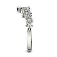 Cluster Wedding Ring with Marquise Diamond 0.53cts