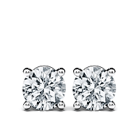 Earrings with 2 Lab Grown IGI Diamonds 0.75ct Total Weight