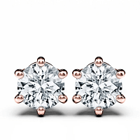 Earrings with 2 Lab Grown IGI Diamonds 0.76ct Total Weight
