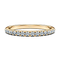 Tribute Claw Set Wedding Ring with Natural Diamonds 0.31ct Total Weight