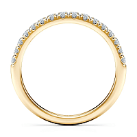 Tribute Claw Set Wedding Ring with Natural Diamonds 0.31ct Total Weight