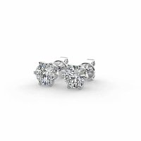 Earrings with 2 Lab Grown Diamonds 0.70ct Total Weight D/VS1