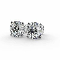 Earrings with 2  Lab Grown Diamonds 4.04ct Total Weight