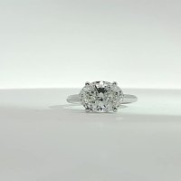Rene Side Stones Ring with IGI LG Diamonds 2.65cts Total Weight