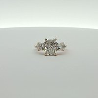 Calista 3 Stones Ring with IGI LG Diamonds 3.2cts Total Weight