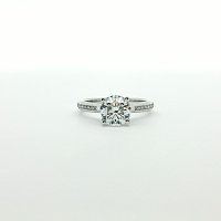 Dalia Side Stones Engagement Ring with IGI LG Diamond 1.7cts Total Weight