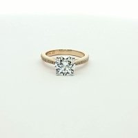 Cathedral Engagement Ring with IGI LG Diamonds 1.72ct Total Weight